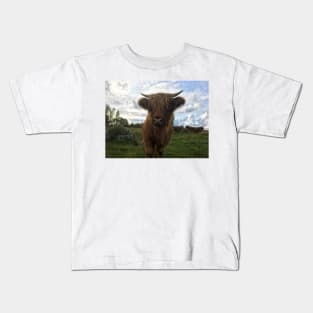 Scottish Highland Cattle Calf 2100 Kids T-Shirt